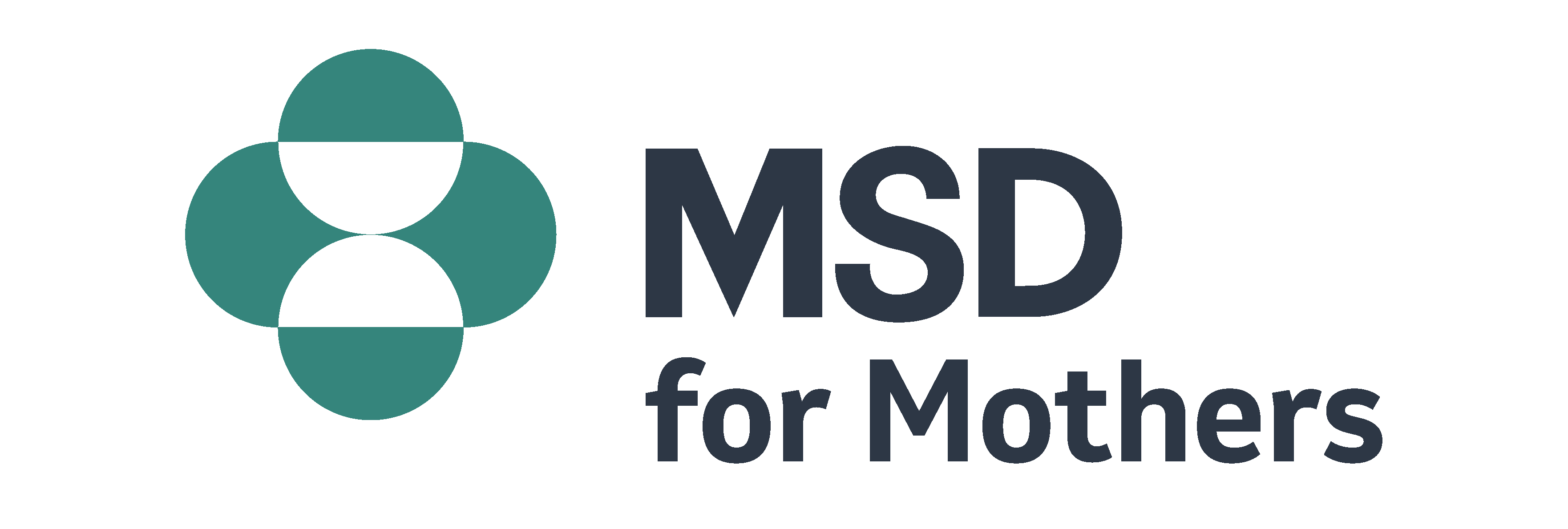 MSD for Mothers logo teal and grey