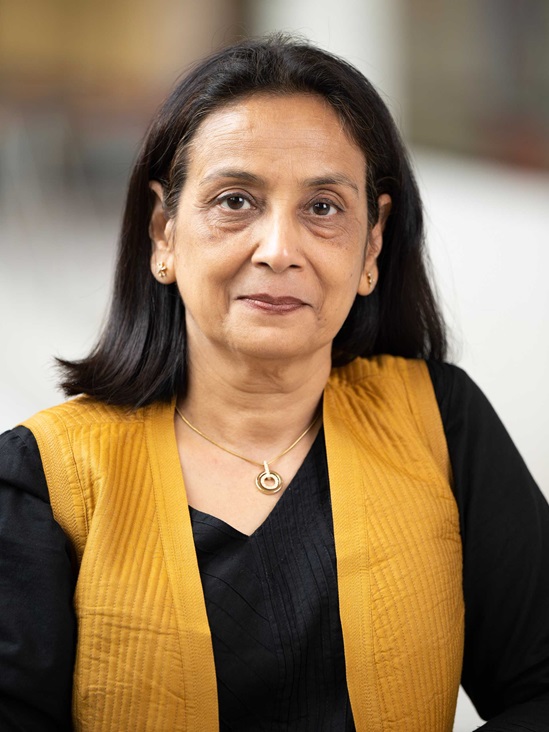 Portrait photo of Dr Razia Pendse