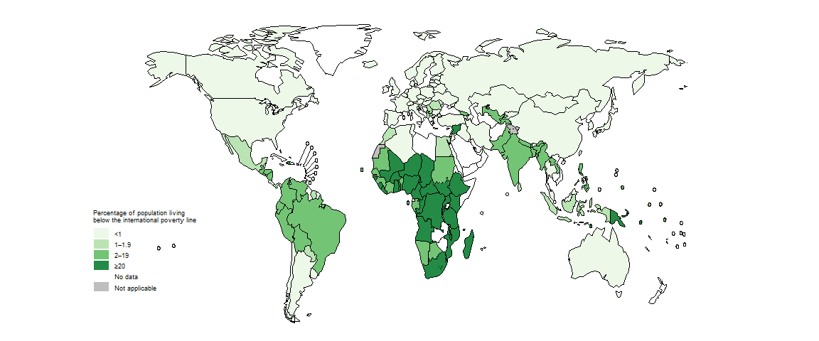 fig_5-3-5c-1 Map for selected SDG indicators beyond SDG 3 in high TB burden countries - Living in poverty