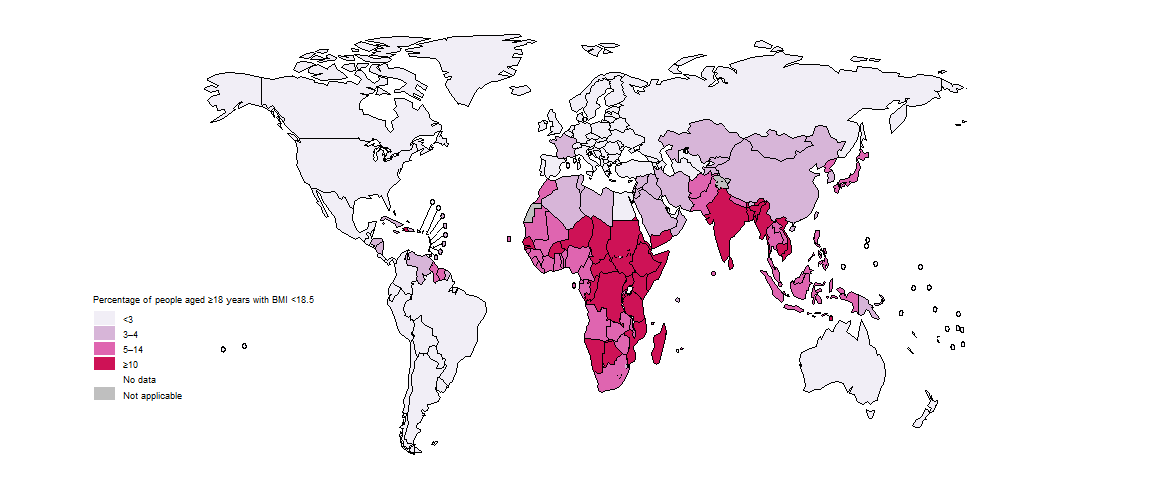 fig_5-3-5f-1 Map for selected SDG indicators beyond SDG 3 in high TB burden countries - Undernutrition
