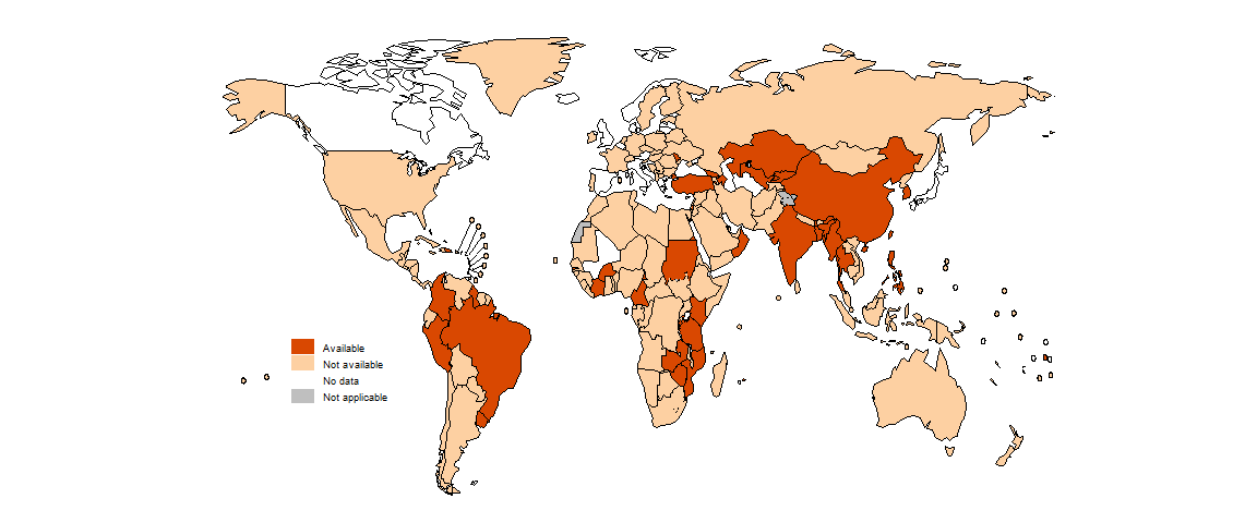 fig_5-2-7d-1 Map for social protection - Conditional and/or unconditional cash-transfers