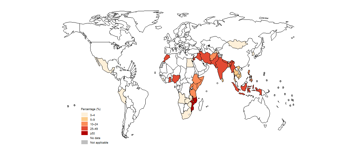 fig_2_1-10_1 Percentage of people notified as a TB case by public-private mix initiatives, by country, 2023