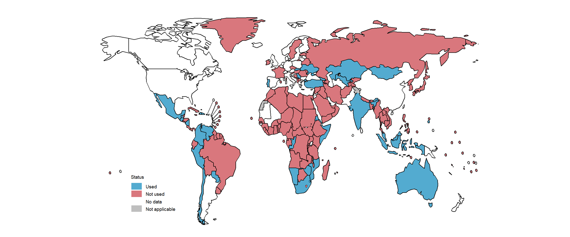 fig_3-3-c-1 Map showing countries using levofloxacin for TB preventive treatment