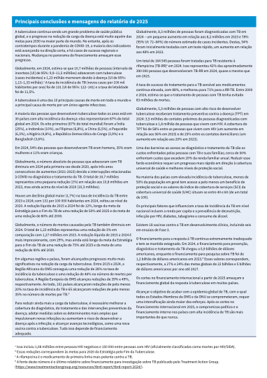 Principais conclusões e mensagens do relatório de 2025