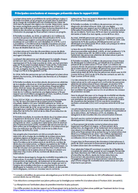 Principales constatations et conclusions du rapport 2025