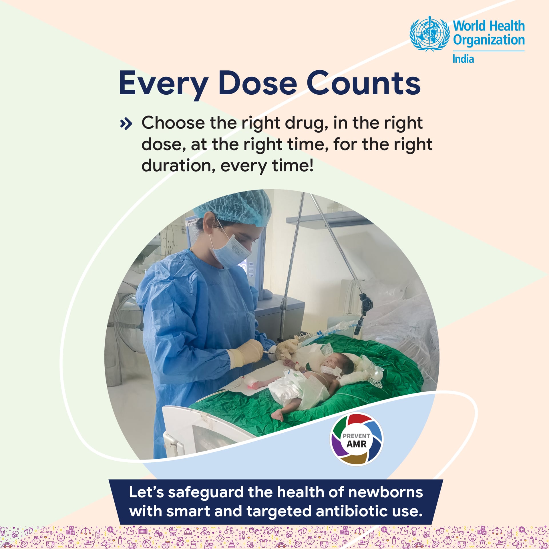 illustration showing every dose counts