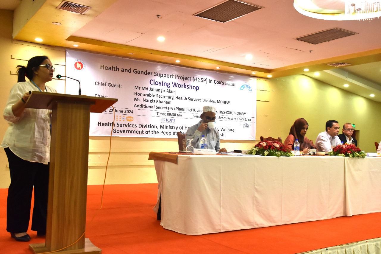 Dr Aarti Singh, WHO focal person for the HGSP project CXB