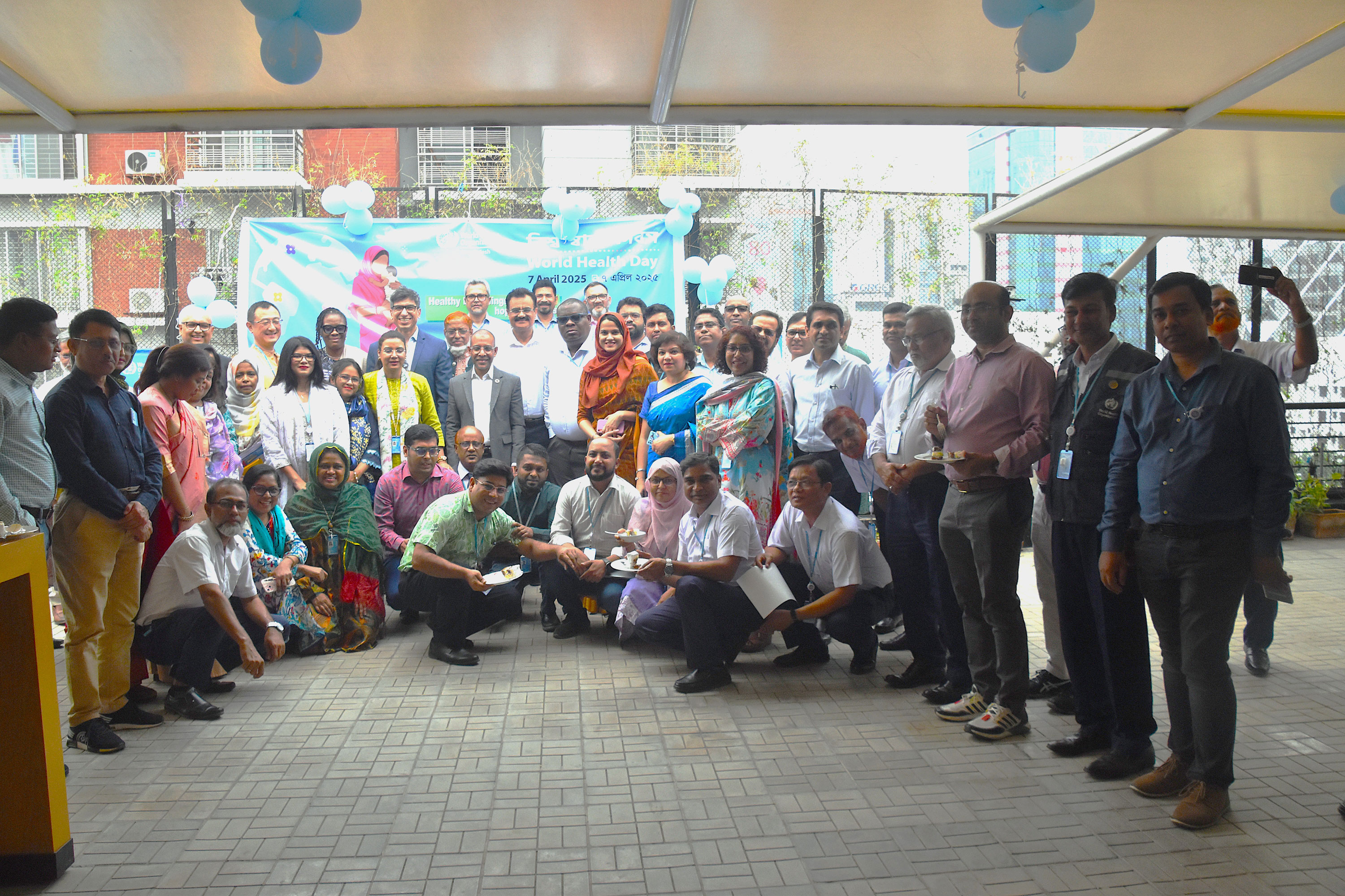 Participants Group Photo of World Health day 2025 Celebration in Bangladesh