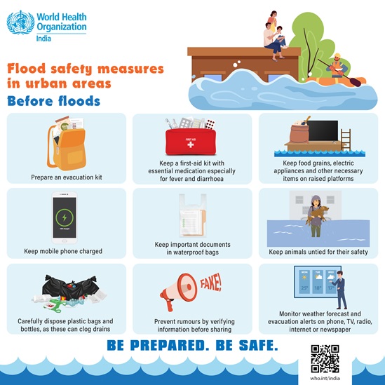 Flood safety measures before floods