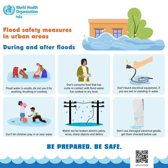 Flood safety measures during and after floods