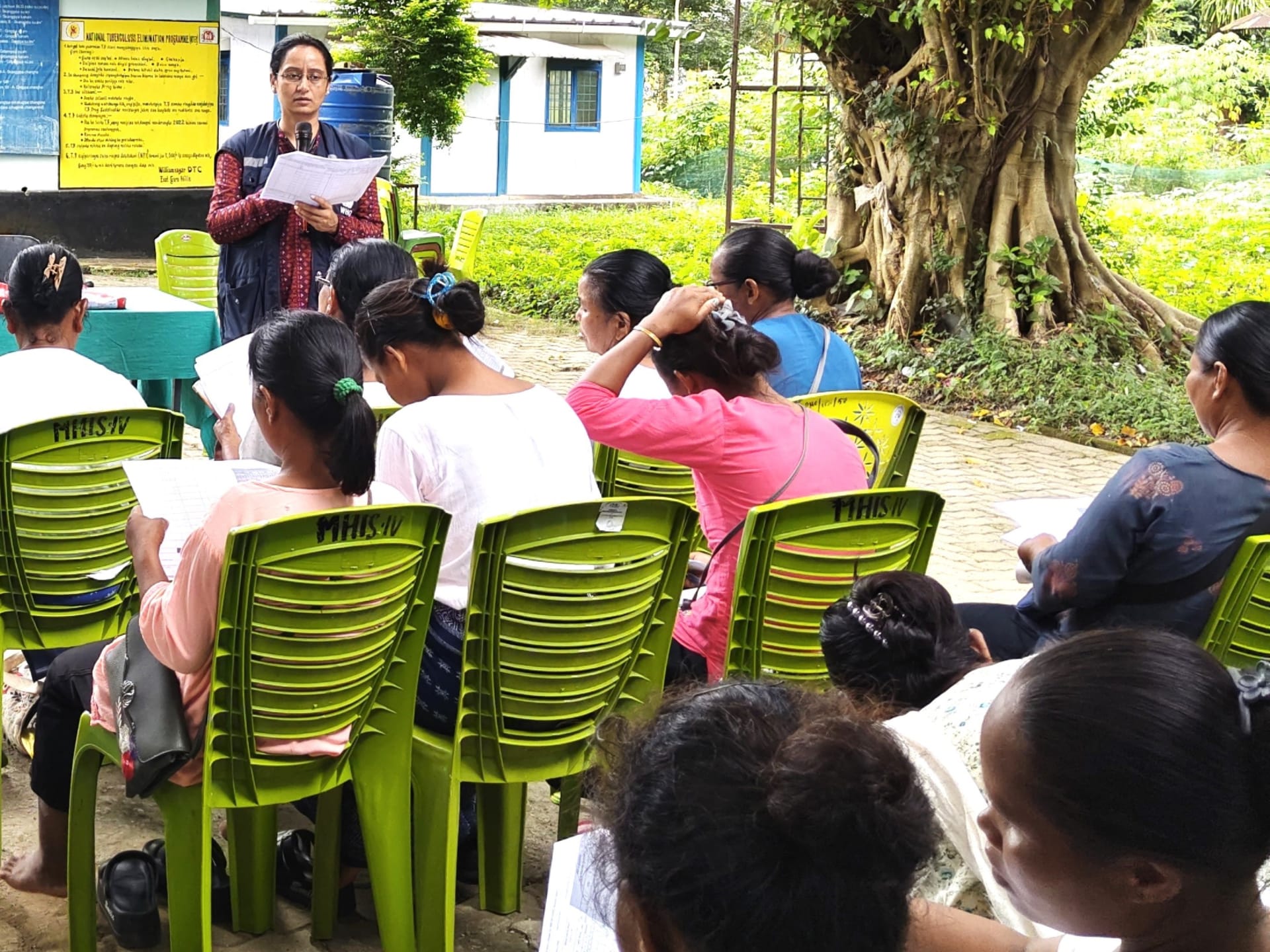 In a training session for frontline health workers at Bajengdoba Primary Health Centre in the North Garo Hills district