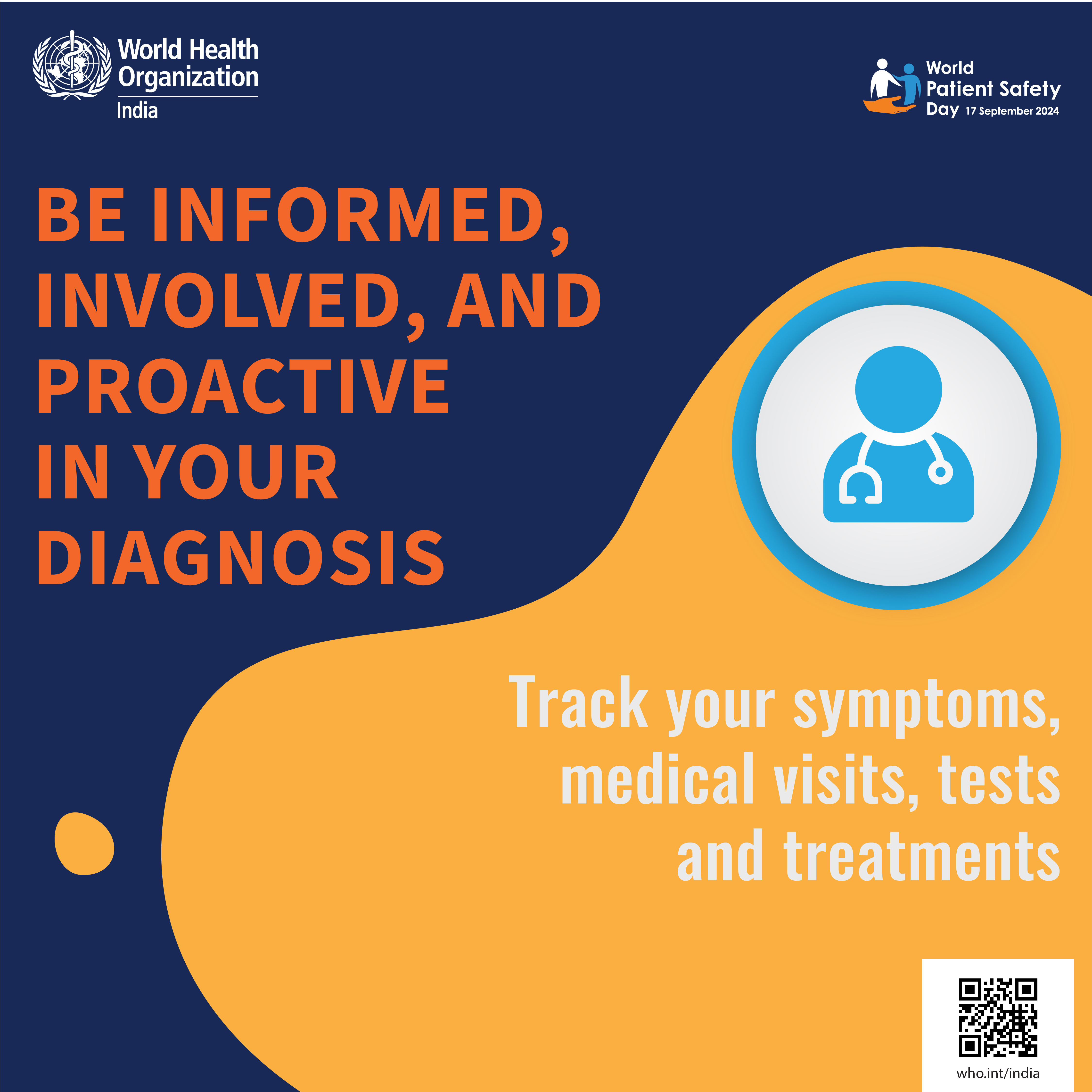 Track your symptoms medical visits, test and treatments