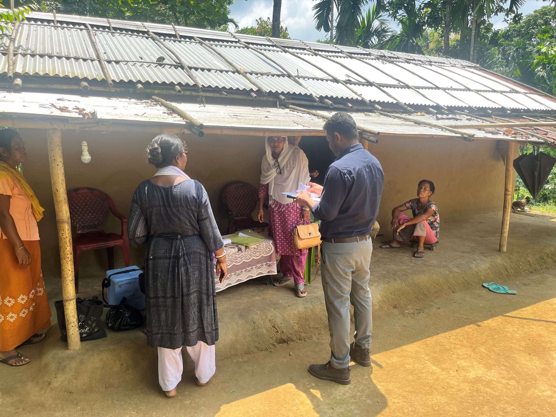 WHO teams assisted government health officials from Tikrikilla block