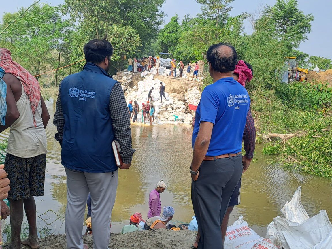 WHO field teams are supporting the district administration in macro- and micro-planning
