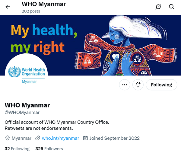 WHO Myanmar-X