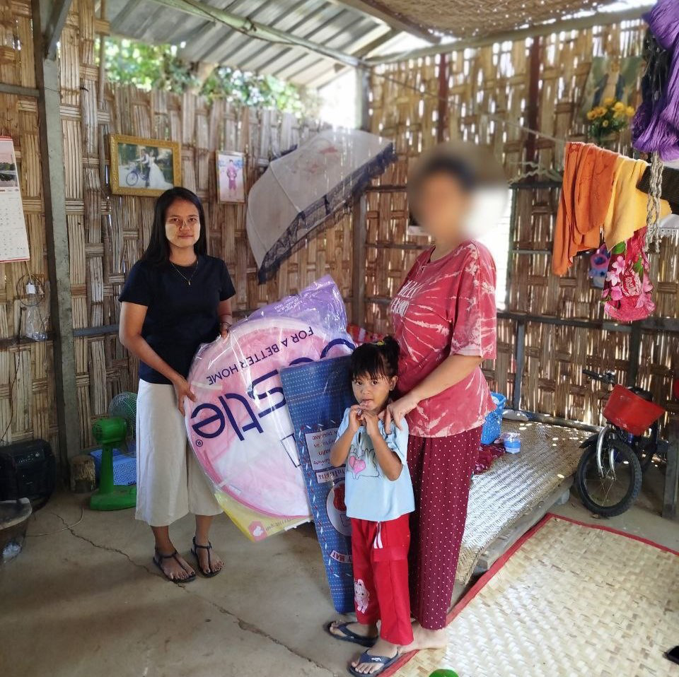 WHO health partners distributing mosquito tent nets to earthquake affected communities