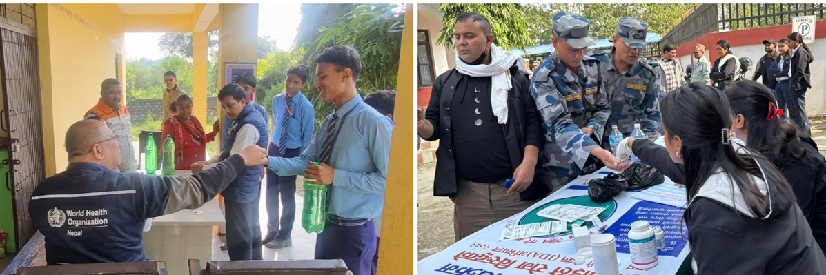 Mass drug administration against lymphatic filariasis conducted in Kapilvastu District, Lumbini Province, November 2025
