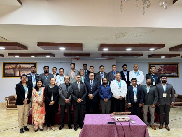 Participants from the programme held in Koshi province, Nepal, to strengthen cross-border collaboration for vaccine-preventable diseases surveillance and response