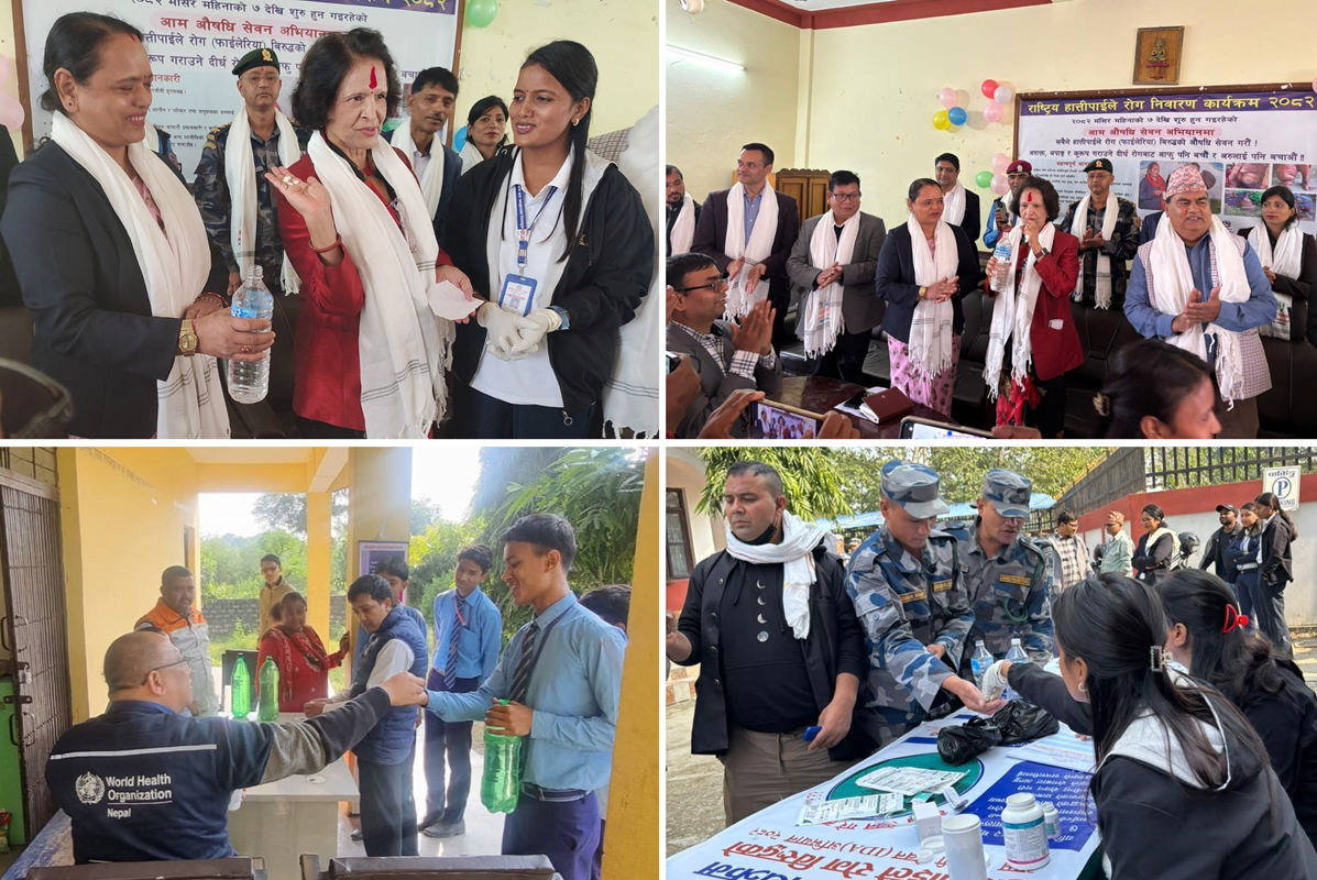 Highlights from the mass drug administration against lymphatic filariasis conducted in Kapilvastu, Lumbini Province, in November 2025