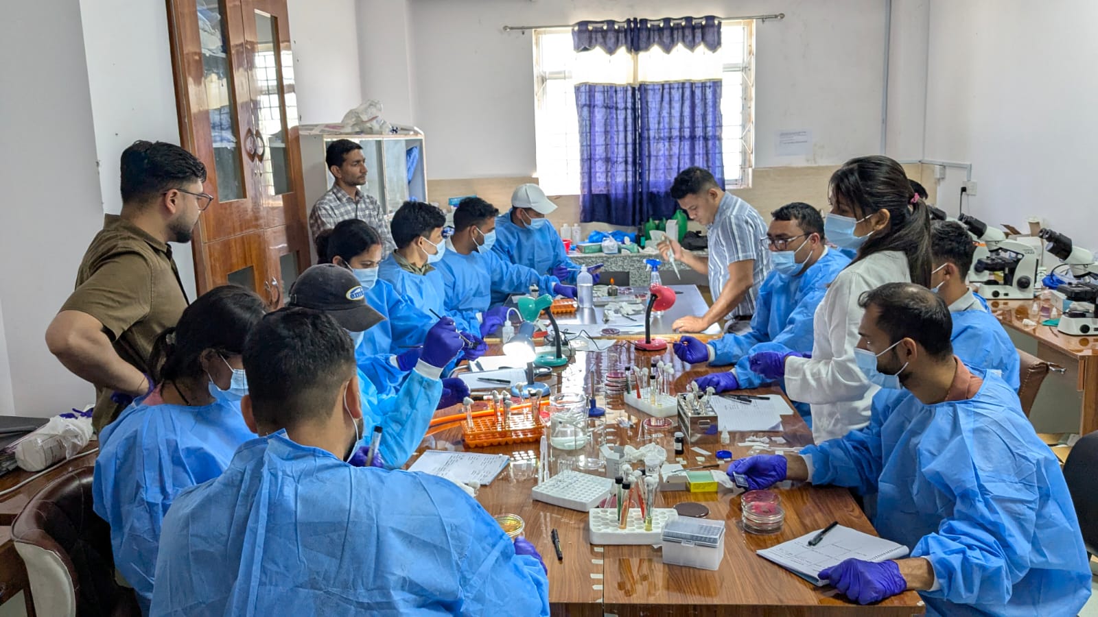 Comprehensive training program for laboratory professionals on bacteriology culture and antibiotic susceptibility testing and antimicrobial resistance data recording and reporting held in Nepal
