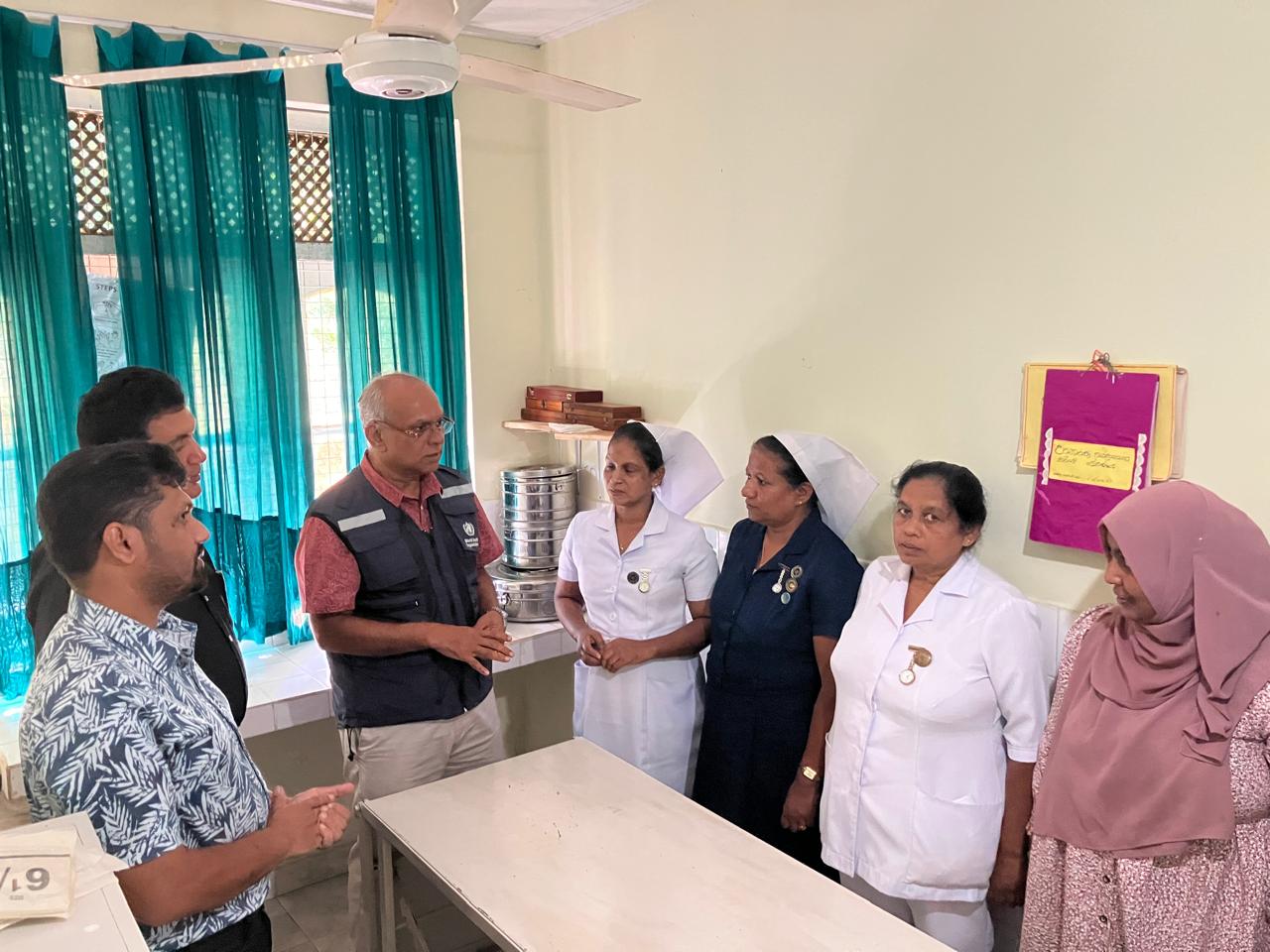 WHO Representative and team visited health facilities in Matale district