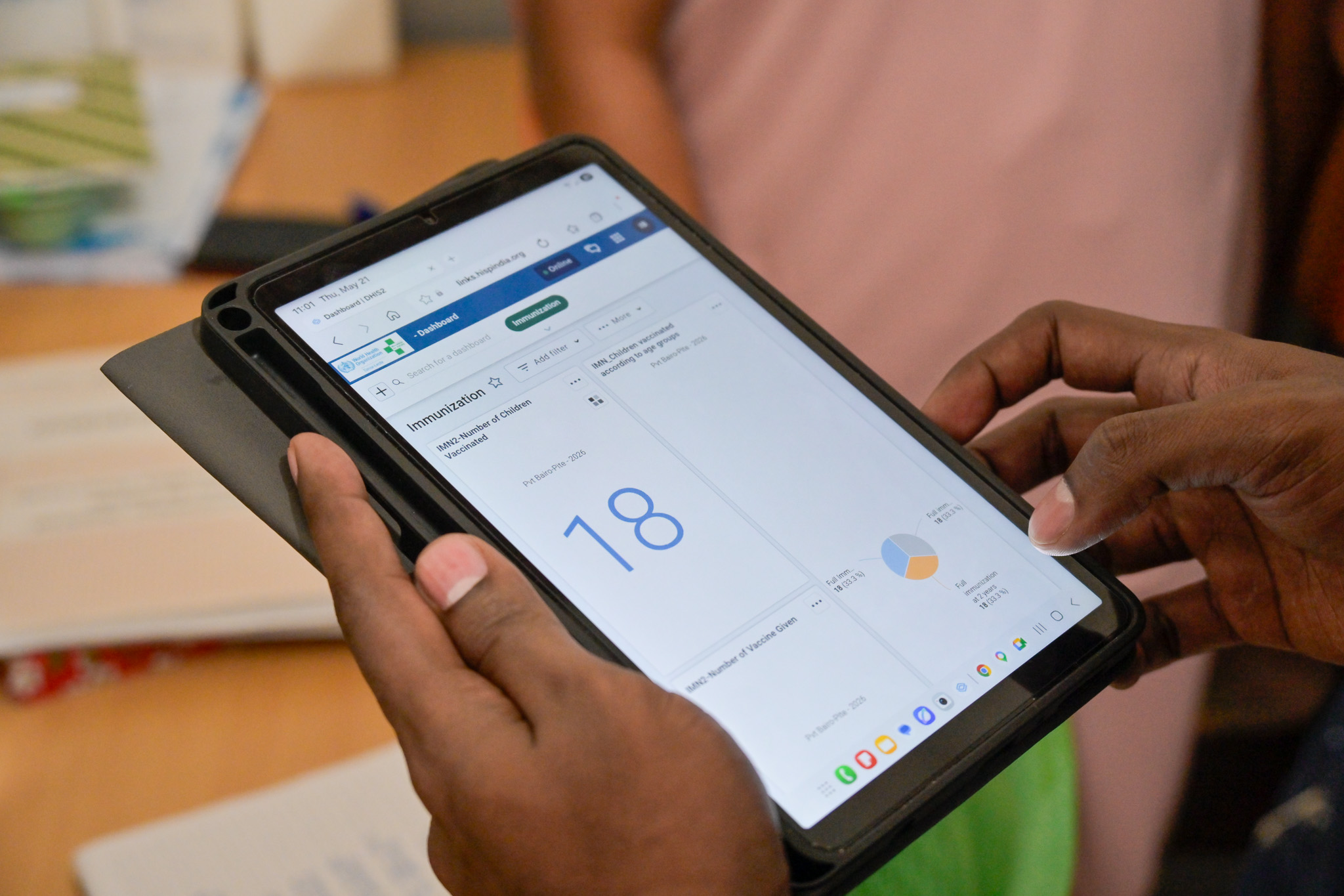 Immunization e-Tracker dashboard
