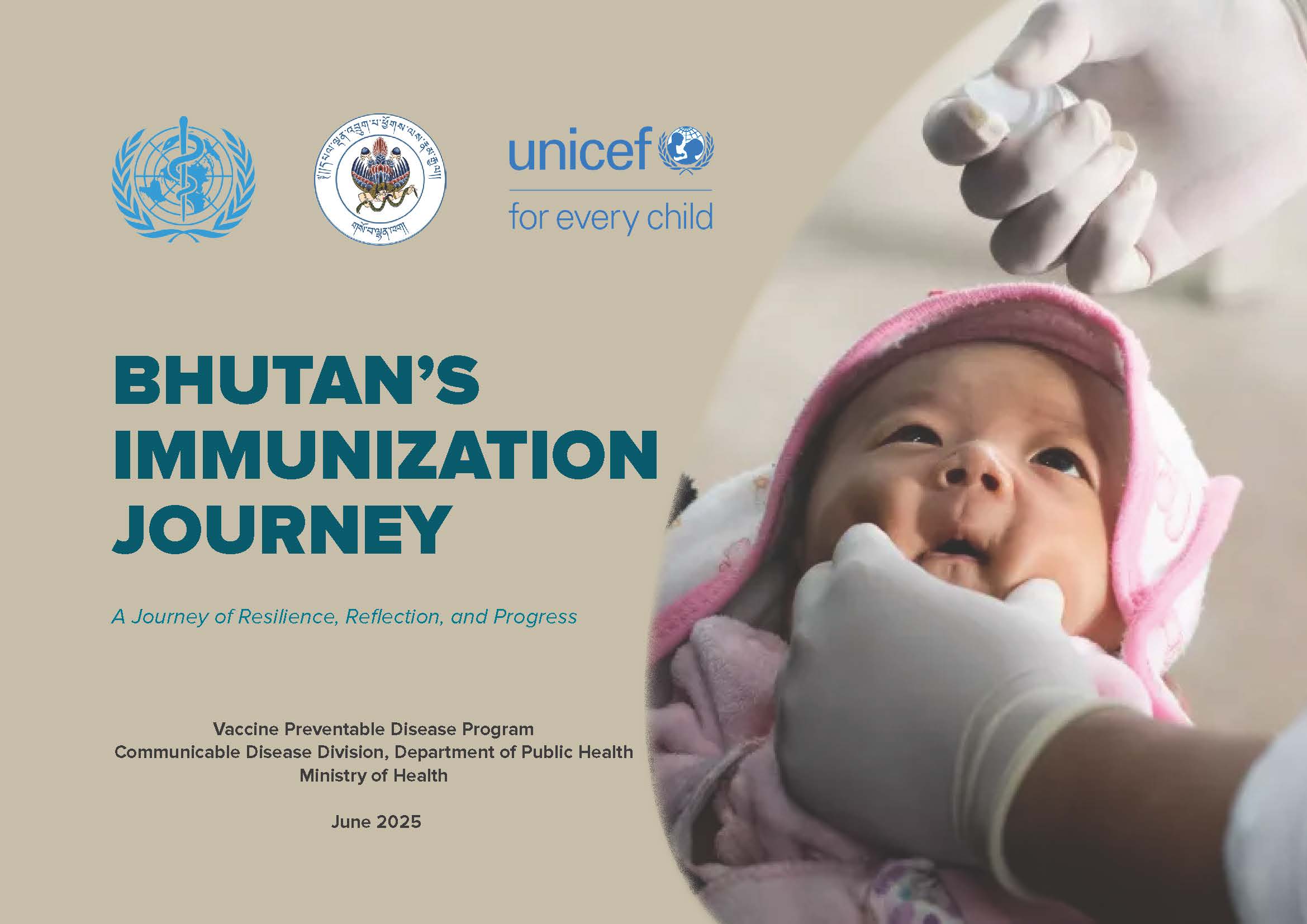 Cover Page of Bhutan’s Immunization Journey book