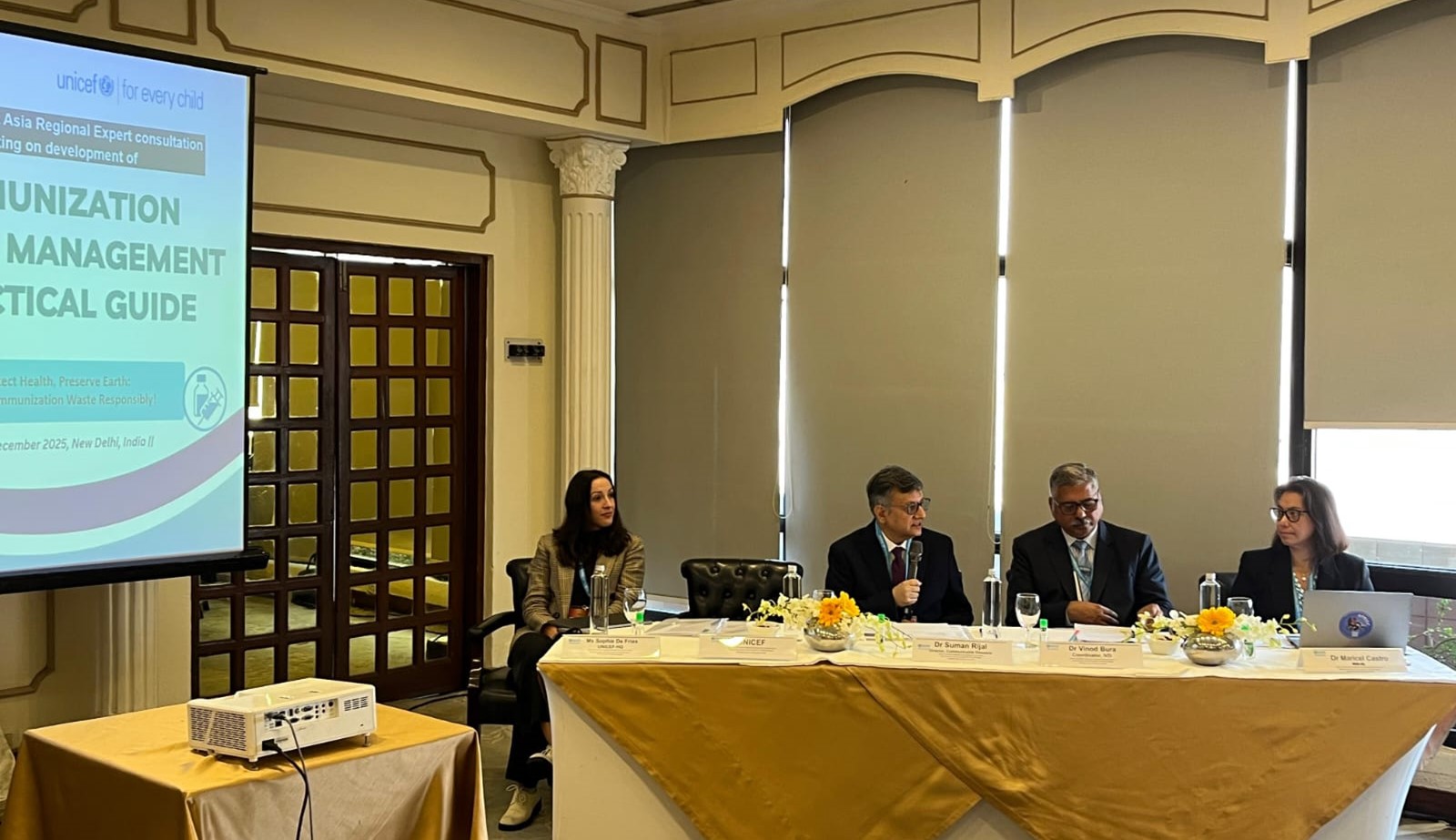 Opening session of the  Expert Consultation meeting on development of immunization waste management