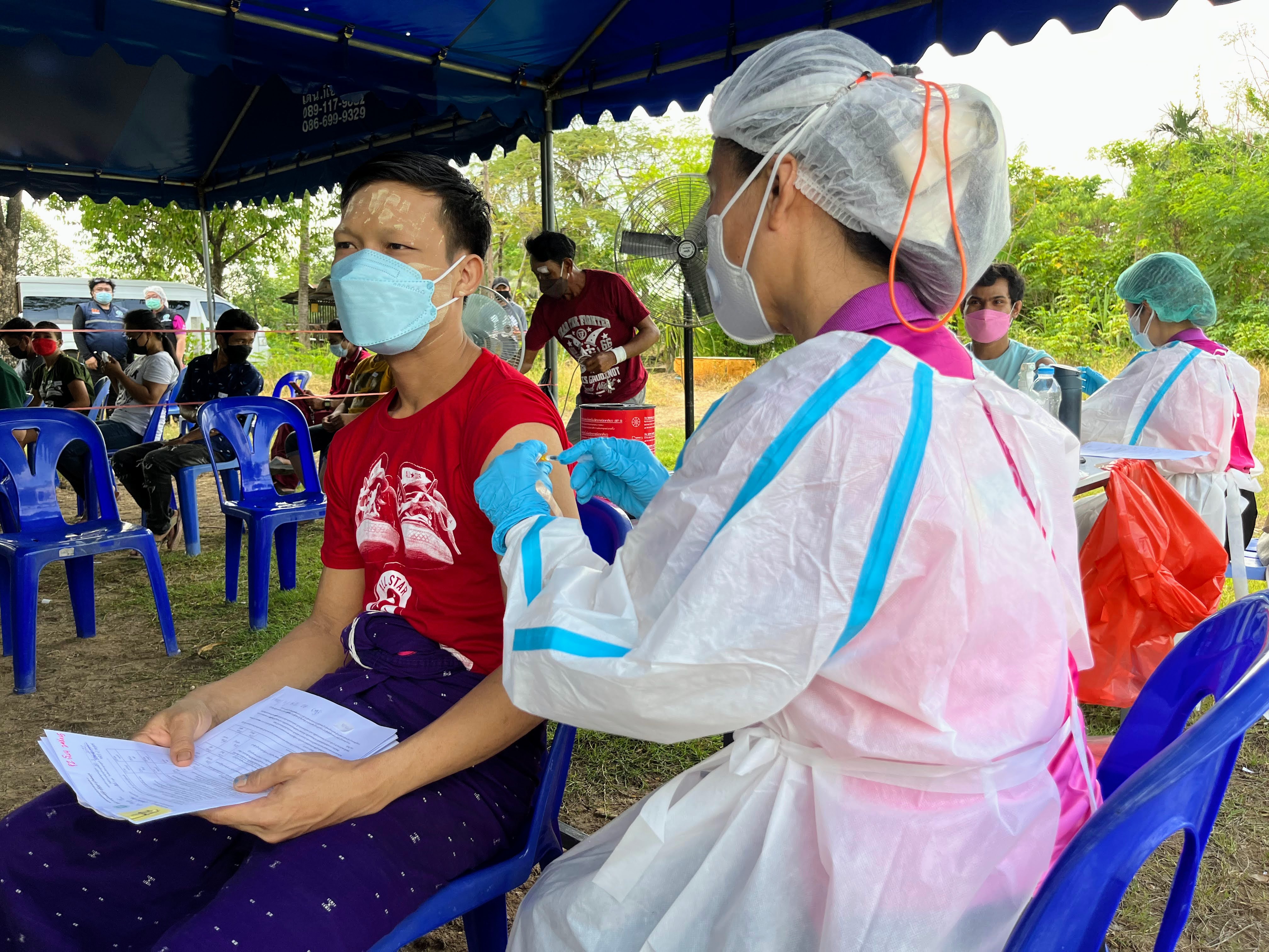 Mobile vaccination for migrant workers 24032022