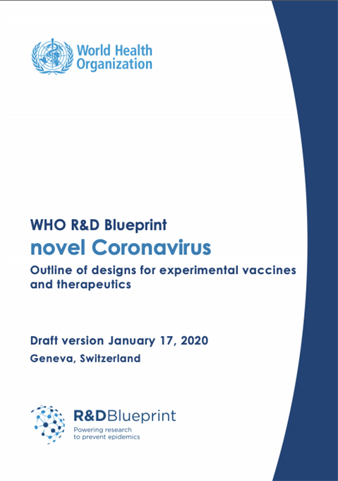 Outline of designs for experimental vaccines and therapeutics