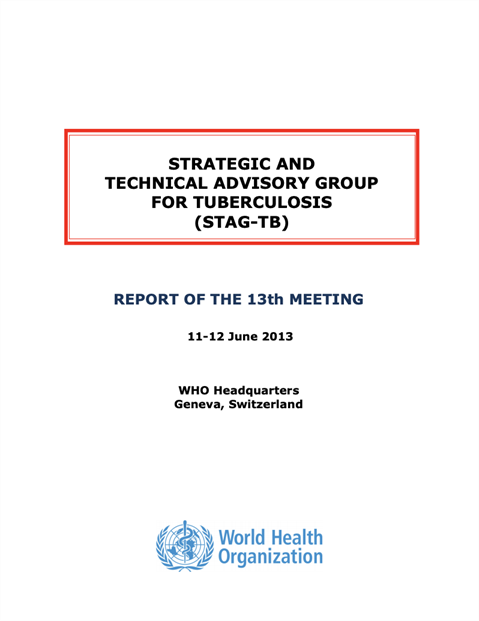 Report of the 13th Meeting of the Strategic and Technical Advisory Group for TB