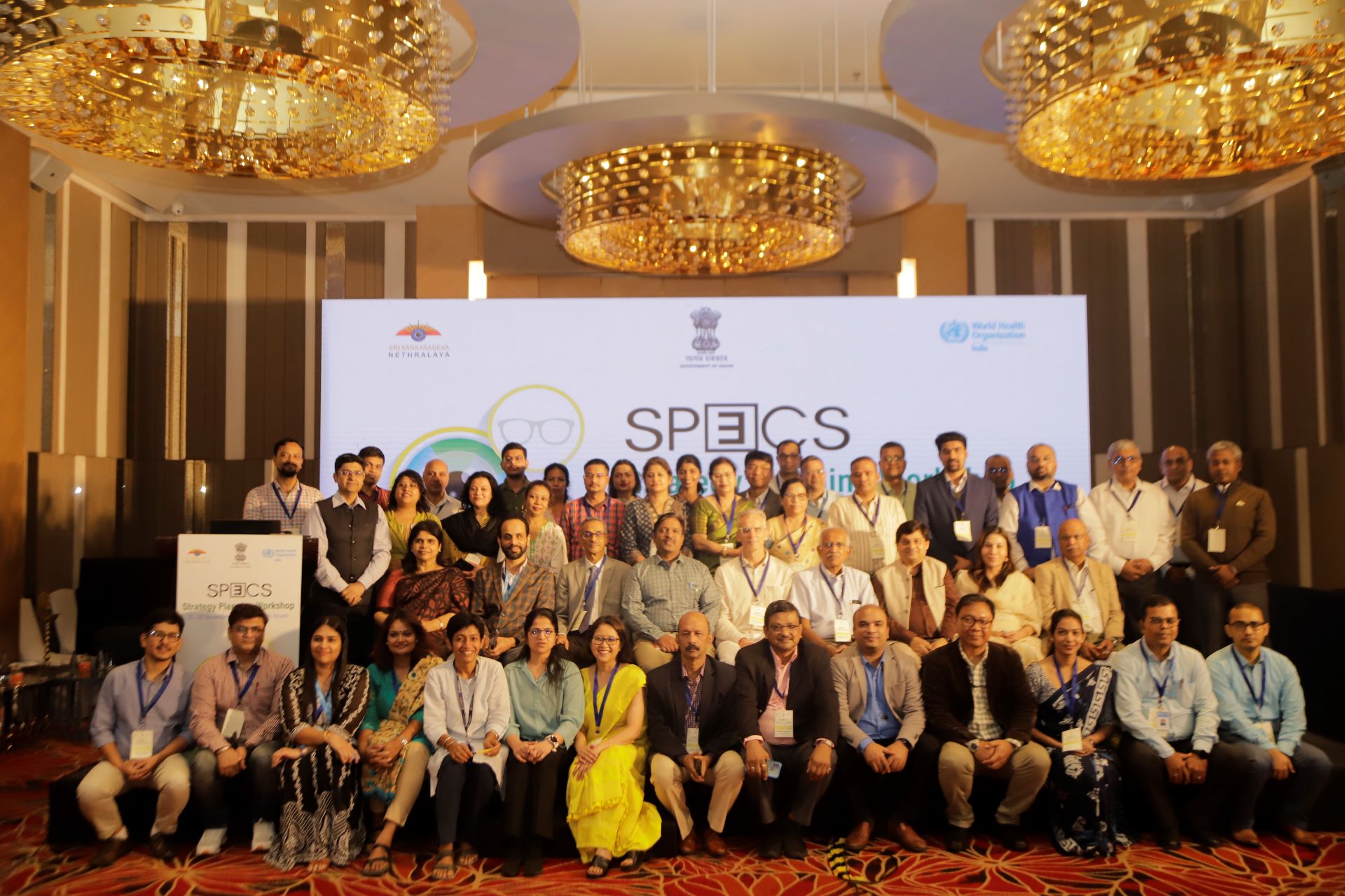 A group photo. SPECS 2030 logo at the background
