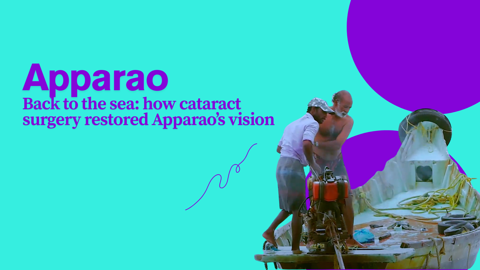 Two men on a fishing boat