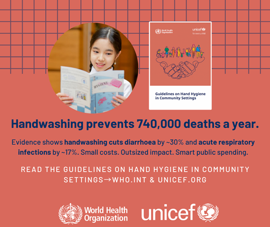 Hand hygiene guidelines infographic: lives savec