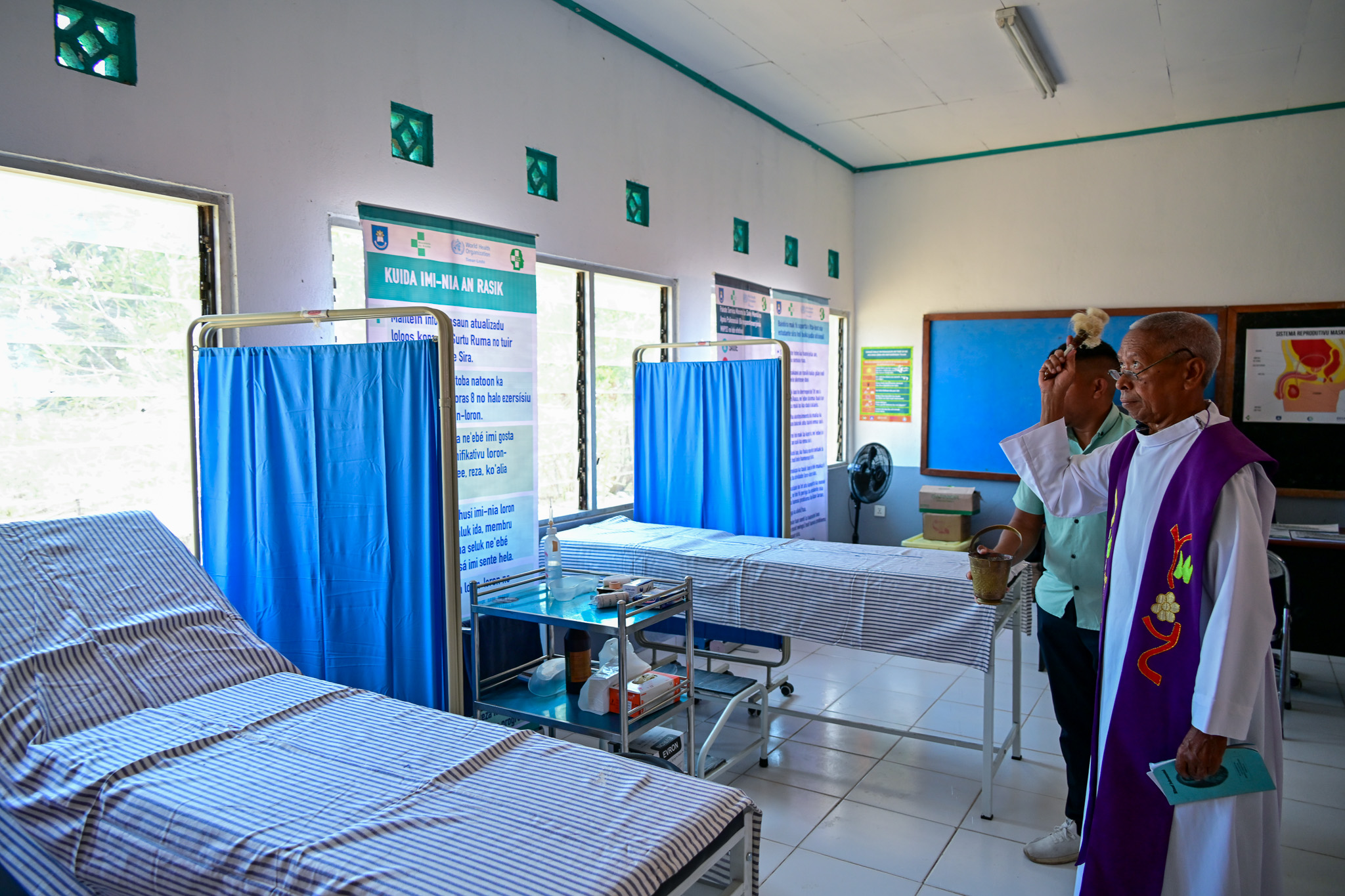 DSC_4564 Blessing ceremony at newly prepared school health room