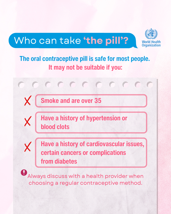 Who can take the pill