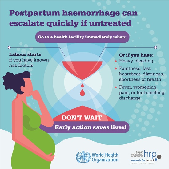 Postpartum haemorrhage can escalate quickly if untreated