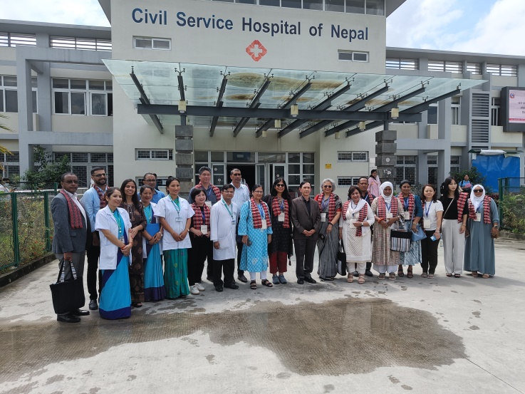 WHO SEARO Regional meeting delegation visit at the Civil Services Hospital to observe the PPFP services, September 13, 2023.