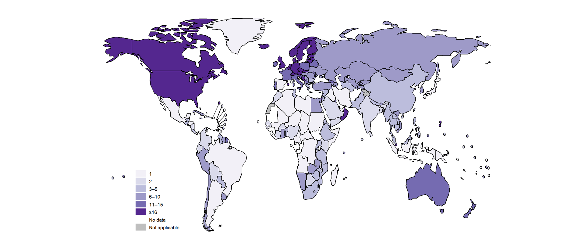 Map showing number of data points on rifamcipin resistance among new cases Map showing number of data points on rifamcipin resistance among new cases