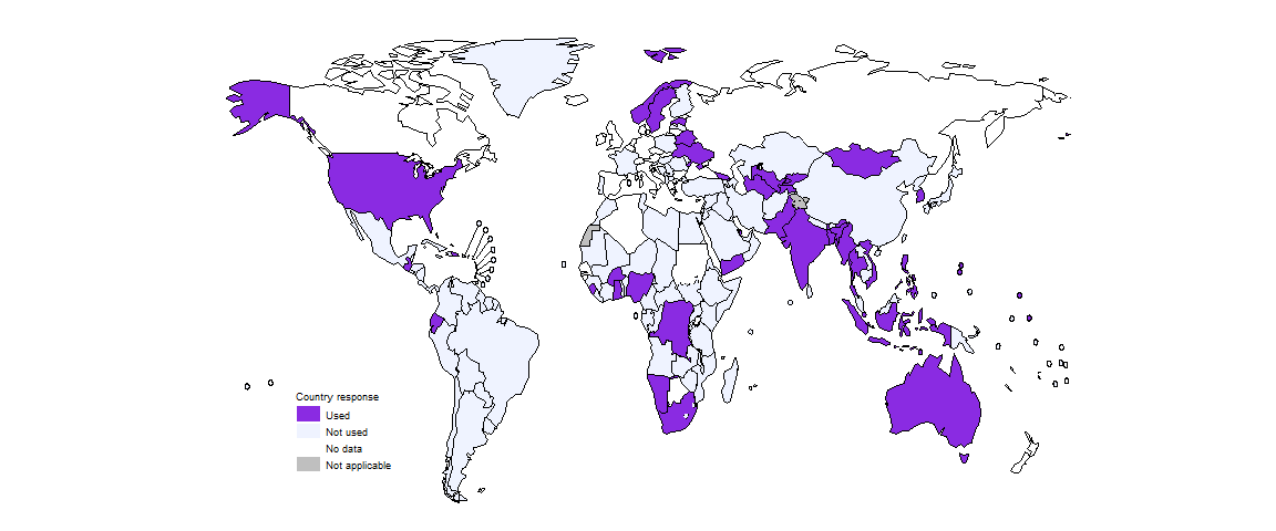 World map showing which countries used all-oral 6-month (BPaLM/BPaL 6-9 months) MDR-TB treatment regimens World map showing which countries used all-oral 6-month (BPaLM/BPaL 6-9 months) MDR-TB treatment regimens
