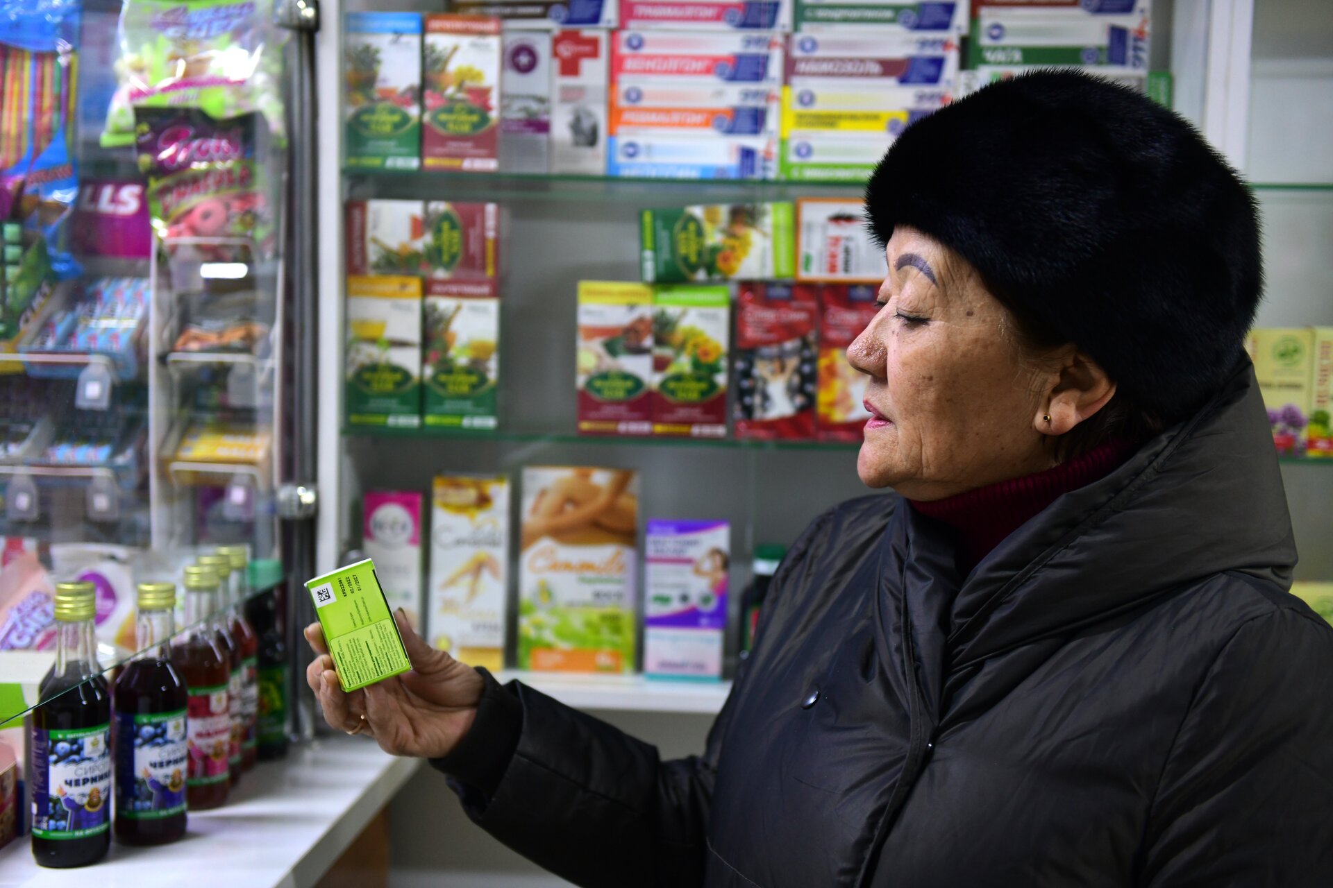Ymyt Berdibekova, 66 buys hypertension medicine