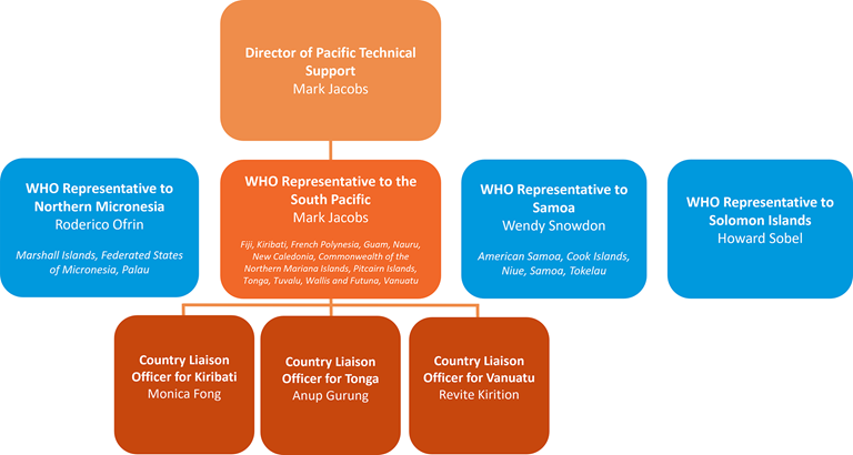 Structure of the Division of Pacific Technical Support