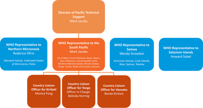 Structure of the Division of Pacific Technical Support