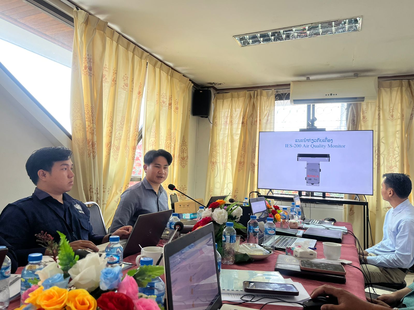 Training on the air quality sensor