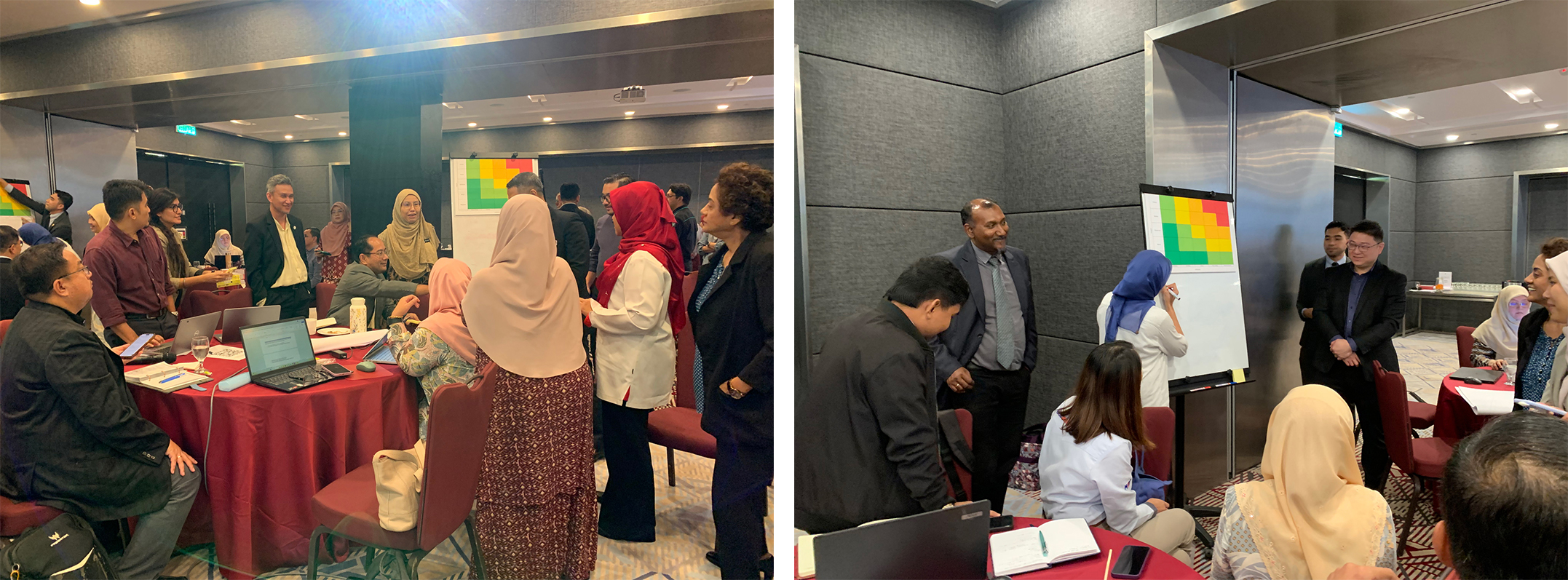 Participants took part in interactive sessions to share insights and map out more resilient health facilities