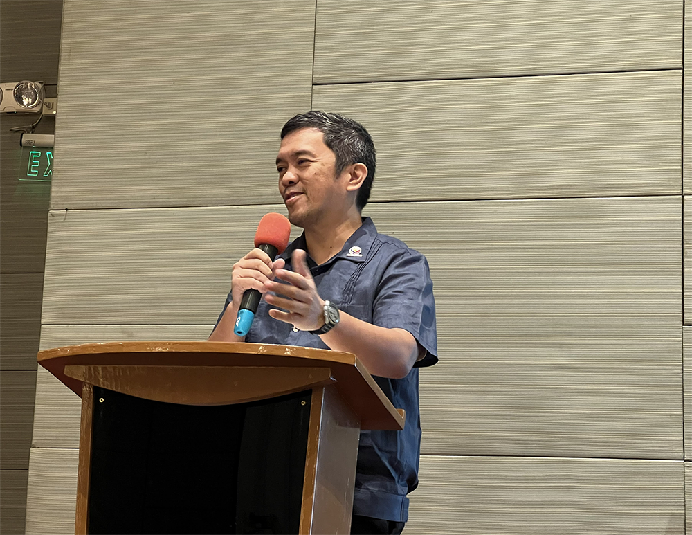 FDA Director General, delivers his opening message for the workshop on developing a Food Safety Crisis Management Plan.