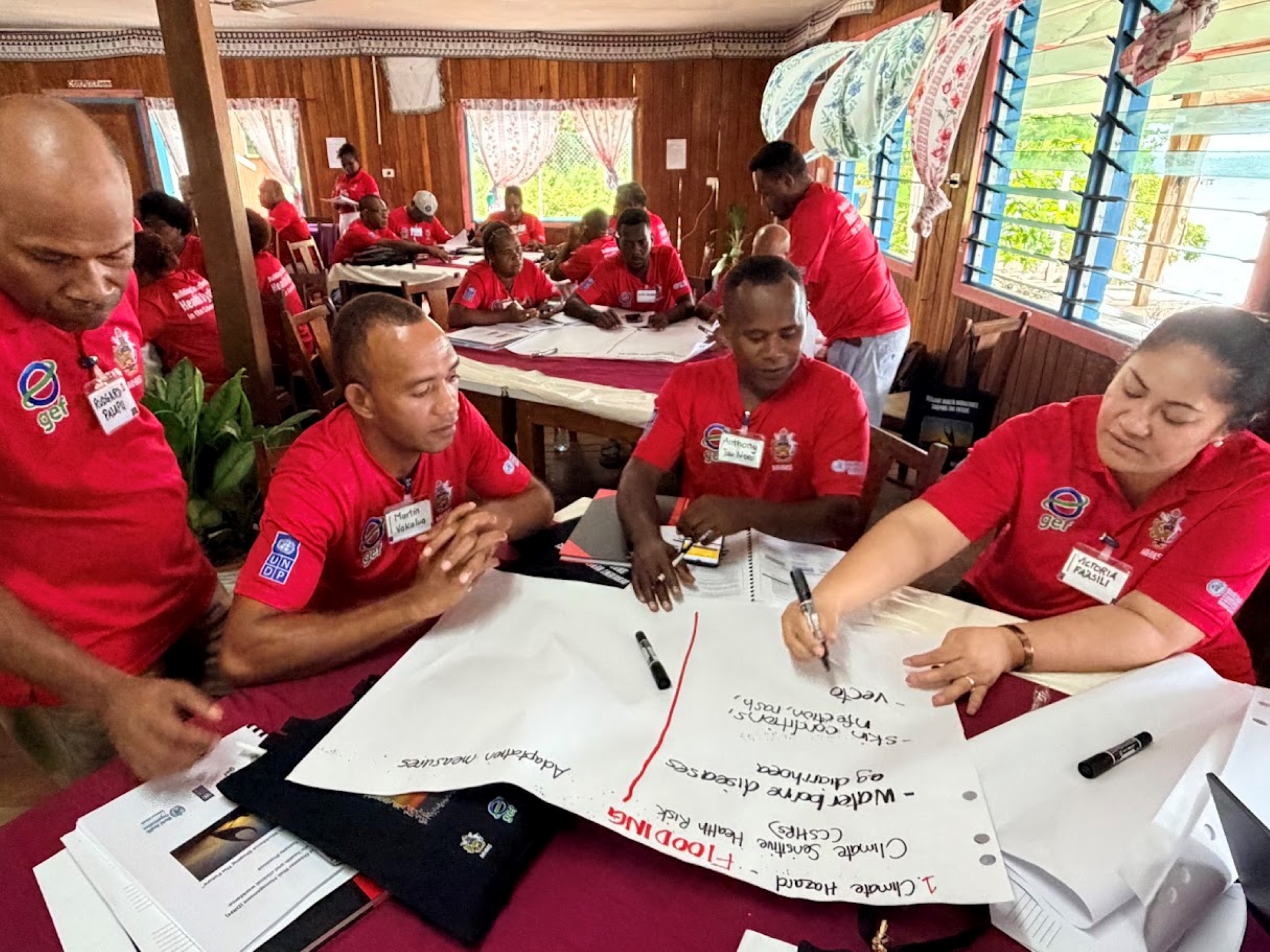 People doing group work