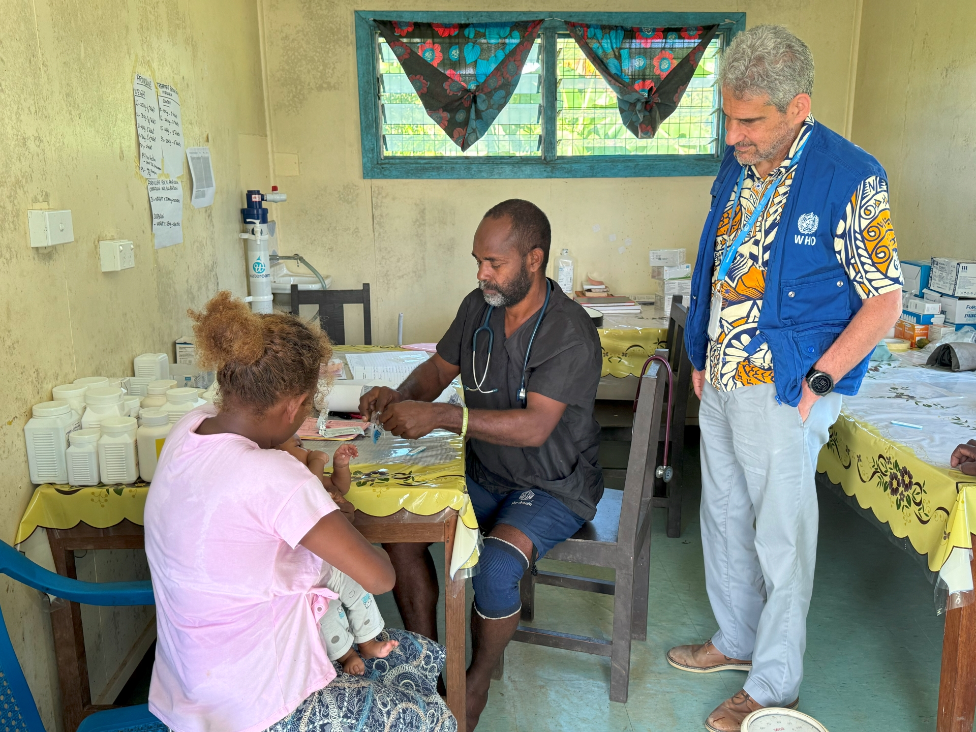 The doctor who monitors a nurse is a routine health examination.