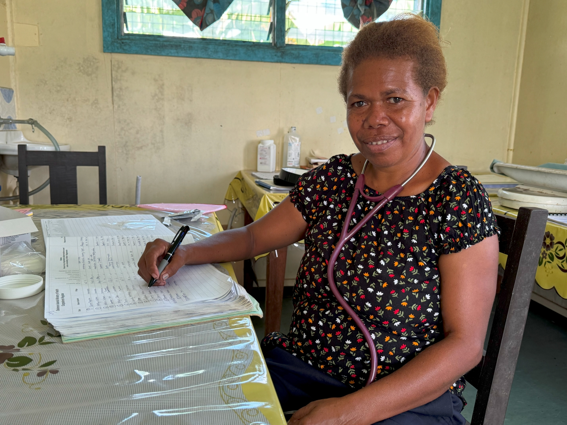Nurse registration on the patient's record