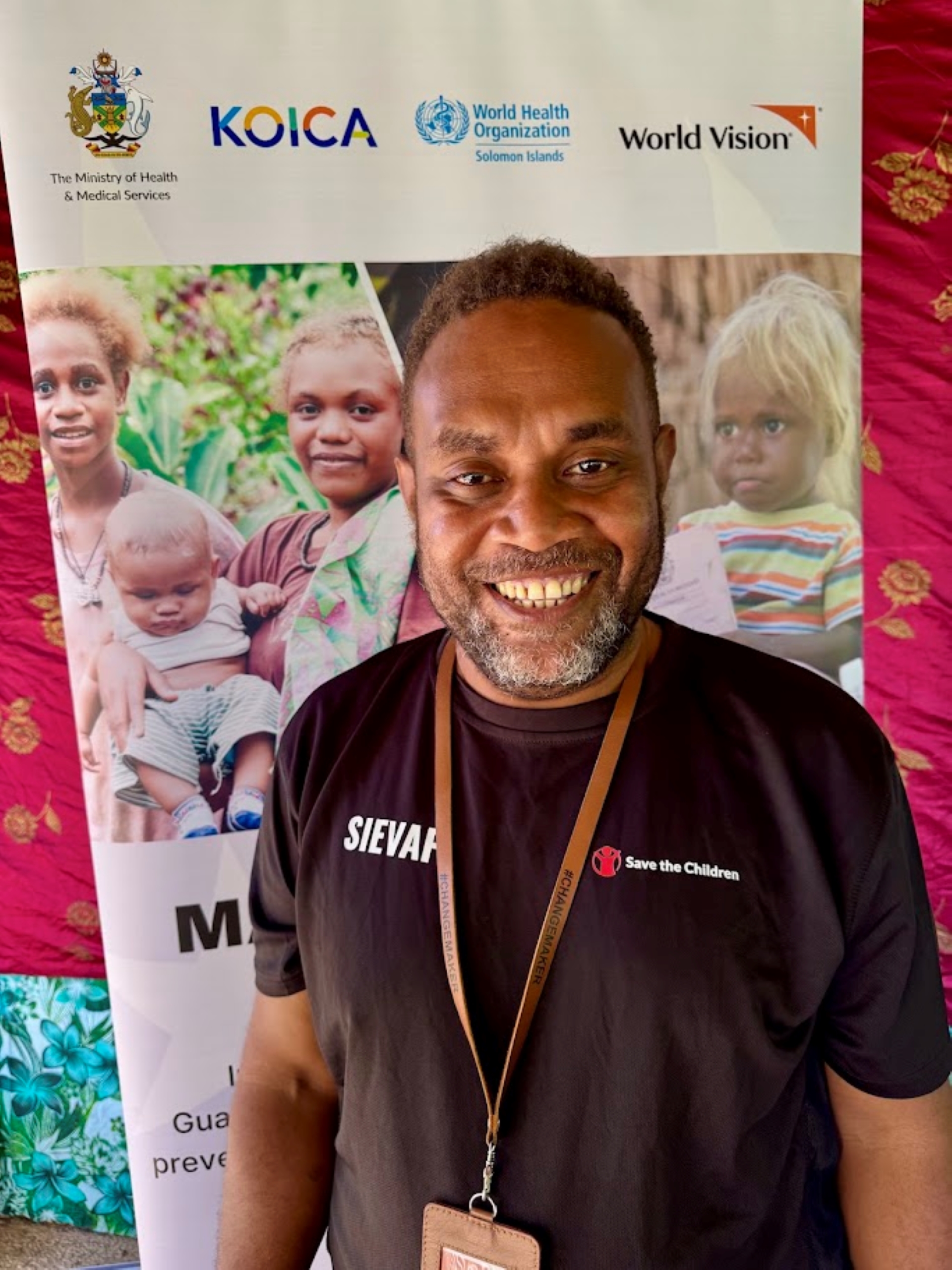 A man smiling